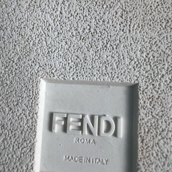 Fendi Roma White & Brown Buckle Sneakers - Picture 13 of 17
